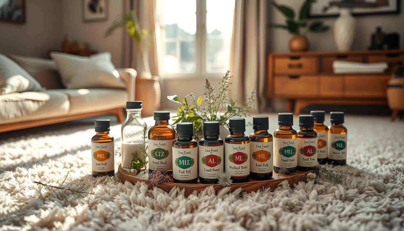 Essential oils for fresh scent in carpets