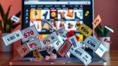 Cupons compras e descontos online