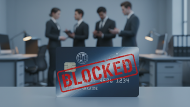 cartão de crédito bloqueado