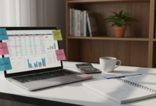 Organização financeira e planejamento de orçamento