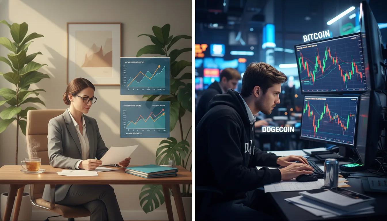 Diferenças entre investimentos conservadores e opções com mais risco